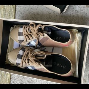 Burberry check sneakers
